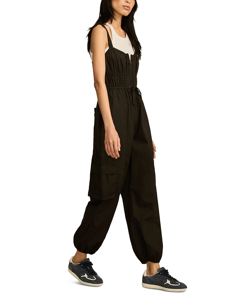 Lucky Brand Women's Cotton Utility Sleeveless Jumpsuit