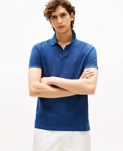 Tommy Hilfiger Men's Short Sleeve Garment-Dyed Polo Shirt