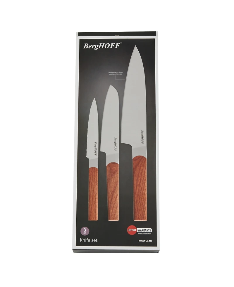 BergHOFF DiNA Ion 3-Piece Stainless Steel Knife Set