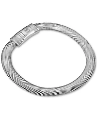 Esquire Men's Jewelry Flat Snake Chain Bracelet in Stainless Steel