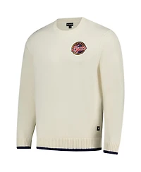 The Wild Collective Men's and Women's Cream Indiana Fever Jacquard Pullover Sweater