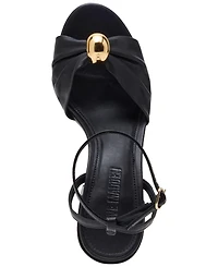 Steve Madden Women's Caden Knotted Embellished Block-Heel Sandals
