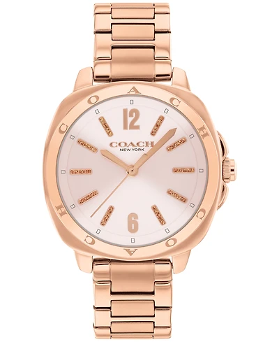 Coach Women's Kitt Rose Gold Stainless Steel Bracelet Watch, 34mm