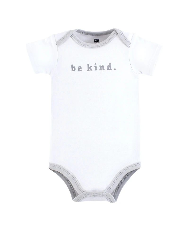 Hudson Baby Boys Essential Cotton Bodysuits 5-Piece Set
