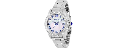 Invicta Women's 36069 Angel Quartz 3 Hand White Dial Watch