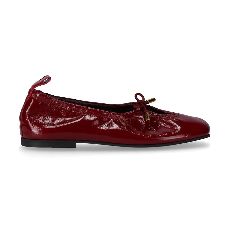 Rosalind Onix Burgundy Leather Ballet Flats