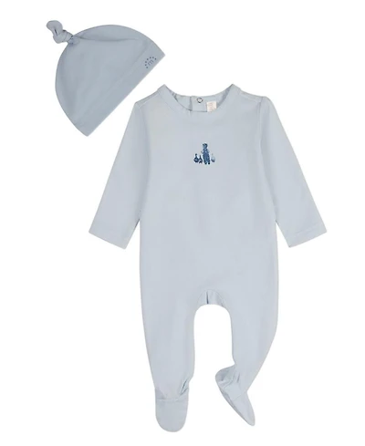MeMoi Baby Boys 2 Piece "Boy And His Waddling Ducks" Rich Footie Set