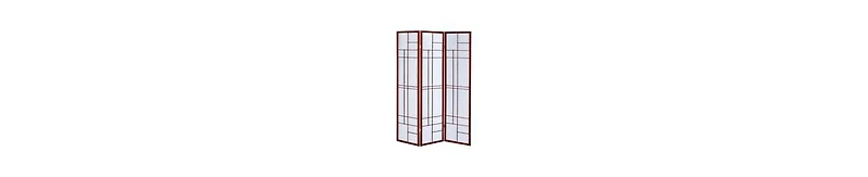 3-Panel Wooden Folding Screen – Traditional Room Partition & Privacy Divider