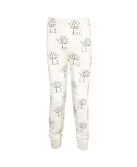 Touched by Nature Toddler Boys Unisex Cotton Tight-Fit Pajama Set, Woodland, 3