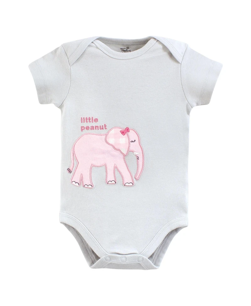 Touched by Nature Baby Girls Natural Cotton Bodysuits