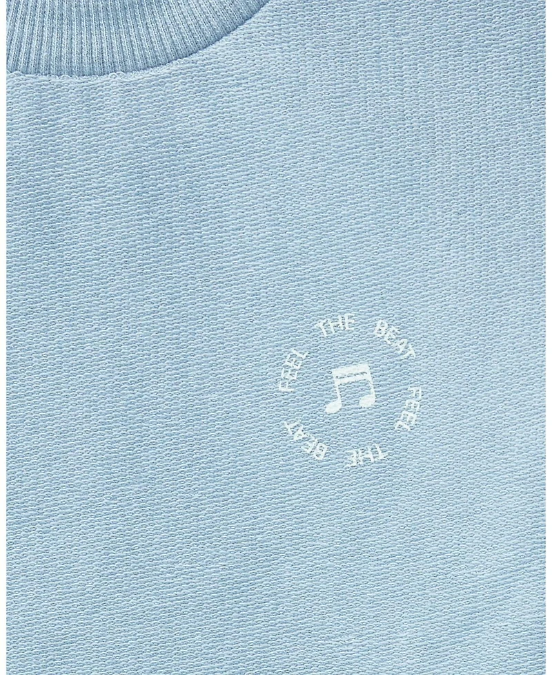 MeMoi 2 Piece Baby and Toddler "Feel The Beat" Stretch Tee Shorts Set