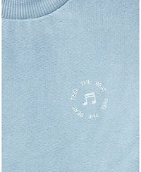 MeMoi 2 Piece Baby and Toddler "Feel The Beat" Stretch Tee Shorts Set