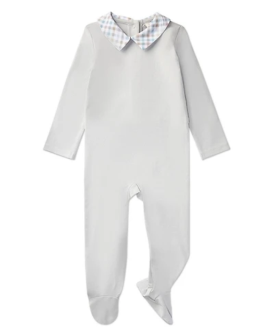 MeMoi Baby Boys Plaid-Collar Rich Footie