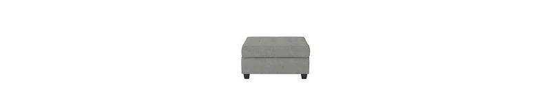 Solid Wood Ottoman – Microfiber Upholstery with Interior Storage