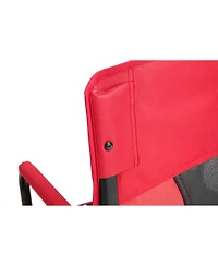 Streamdale Red portable folding rocker camping chair with drink holder