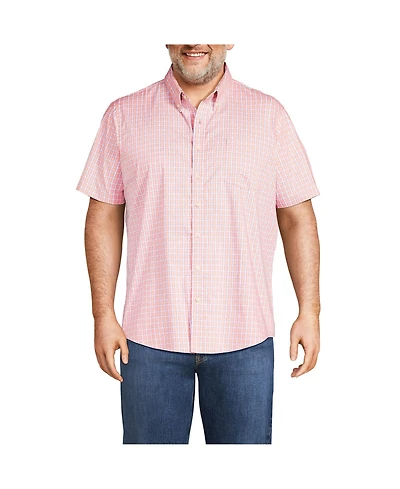 Lands' End Men's Short Sleeve Travel Kit Shirt