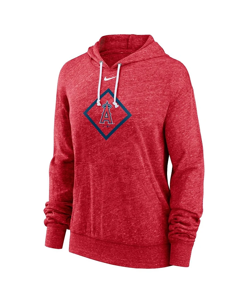 Nike Women's Red Los Angeles Angels Diamond Icon Gym Vintage Lightweight Hooded Top