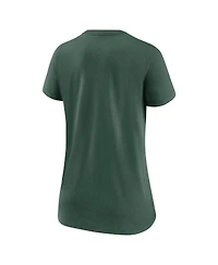Nike Women's Green Green Bay Packers 2022 Training Camp Tri-Blend V-Neck T-Shirt