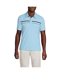 Lands' End Men's Short Sleeve Performance Snap Polo
