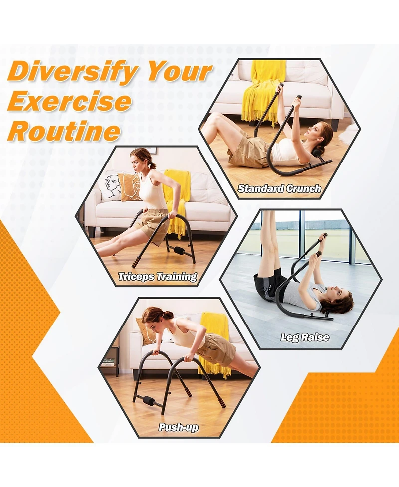 Fitness Ab Trainer with Padded Head and Neck Support