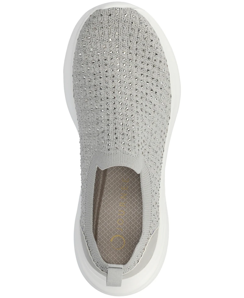 Journee Collection Women's Linnea Embellished Slip On Sneakers