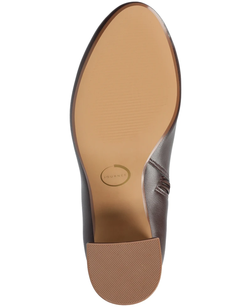 Journee Collection Women's Kit Zipper Comfort Dress Booties