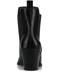 Journee Collection Women's Rosemary Western Comfort Chelsea Booties