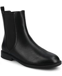 Journee Collection Women's Violet Almond Toe Comfort Chelsea Boots