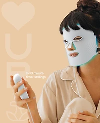 Tzumi Red Light Therapy Led Mask, Rechargeable Red Light Therapy for Face Mask with Multiple Color Modes