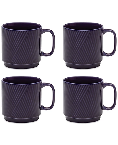 Lenox Modulus Textured Mugs, Set of 4