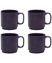 Lenox Modulus Textured Mugs, Set of 4