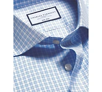 Charles Tyrwhitt Men's Slim-Fit Non-Iron Check Twill Dress Shirt