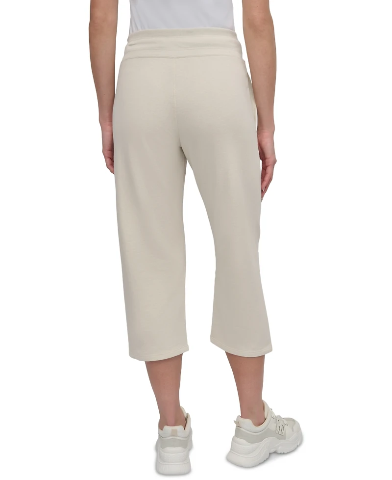 Dkny Sport Women's Studded-Logo Cropped Pants