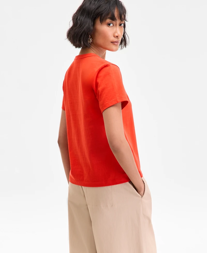On 34th Women's Essential Crewneck T-Shirt, Exclusively at Macy's
