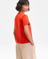 On 34th Women's Essential Crewneck T-Shirt, Exclusively at Macy's