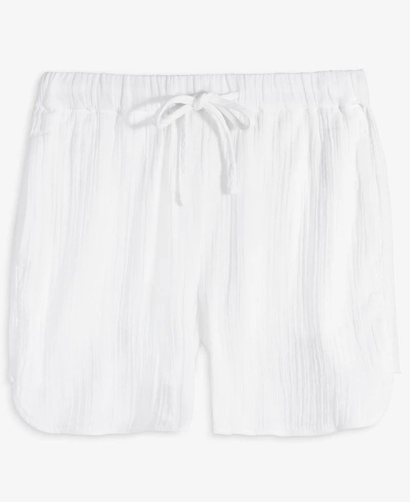 On 34th Women's Cotton Gauze Drawstring Shorts, Exclusively at Macy's