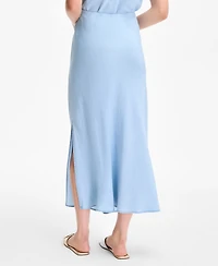 On 34th Women's Chambray Maxi Slip Skirt, Exclusively at Macy's