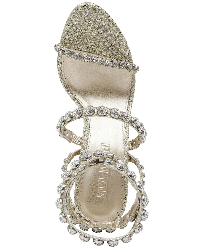 Steve Madden Women's Teena Embellished High-Heel Dress Sandals