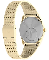 Timex Men's Analog Gold-Tone Stainless Steel Watch, 38mm