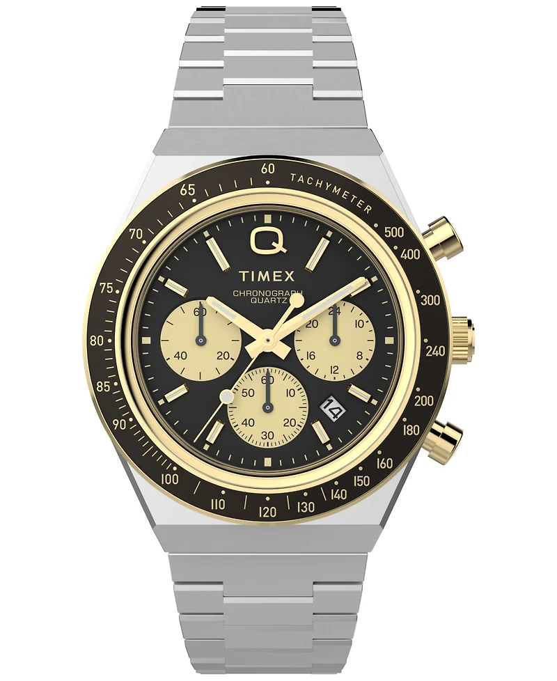 Timex Men's Analog Two-Tone Stainless Steel Watch, 40mm