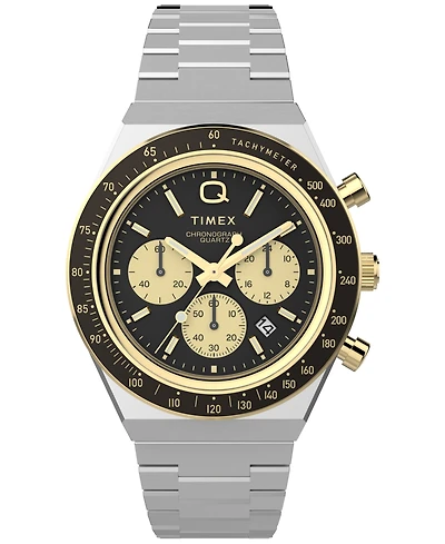 Timex Men's Analog Two-Tone Stainless Steel Watch, 40mm