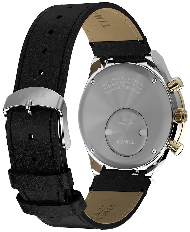 Timex Men's Analog Leather Strap Watch