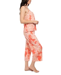 Linea Donatella Women's Paisliegh Cropped Pajama Set