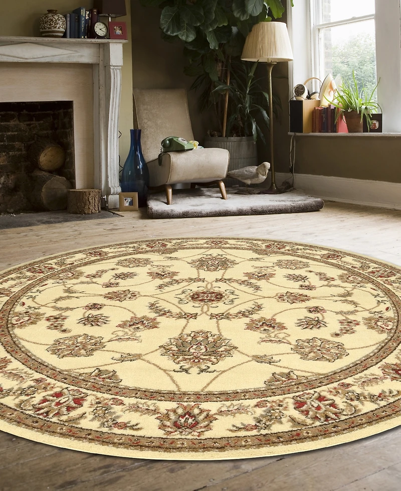 Closeout! Km Home Pesaro 1596 5'3"x5'3" Round Area Rug