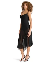 Steve Madden Women's Louisa Sleeveless Mesh Midi Dress