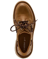 Madden Girl Caden Platform Lug-Sole Boat Shoes