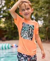 Hurley Little Boys Palm Beach Swim Top & Shorts, 2 Piece Set