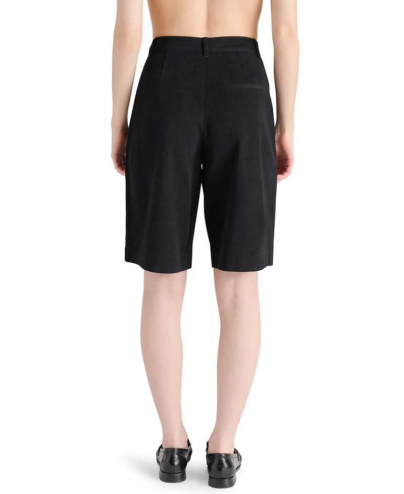Steve Madden Women's Ivana Pleated Bermuda Shorts