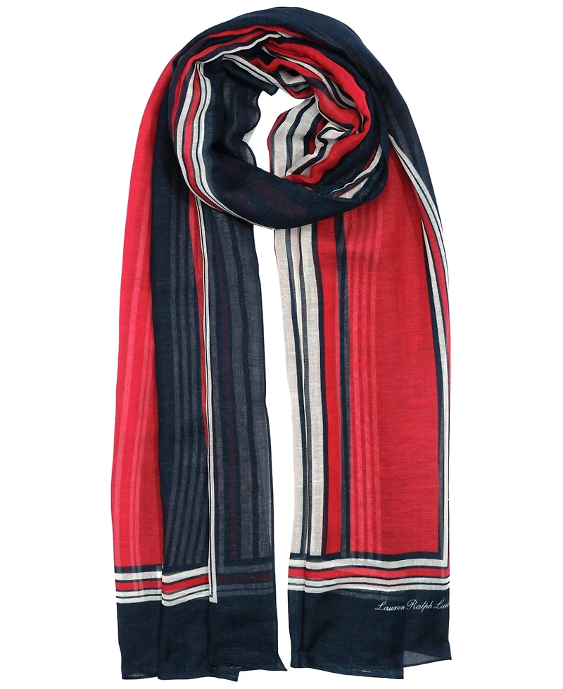 Lauren Ralph Mixed Stripe Wrap