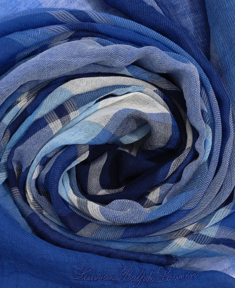 Lauren Ralph Lauren Resort Plaid Square Scarf